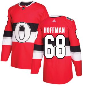 Herren Ottawa Senators Eishockey Trikot Mike Hoffman #68 Authentic Rot 2017 100 Classic